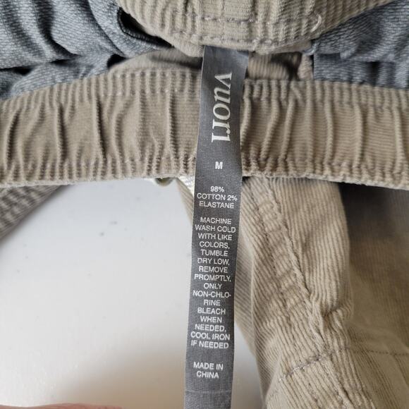 Vuori Shorts Men Medium Walnut Corduroy Drawstring Elastic Waist Stretch Casual - Picture 5 of 10